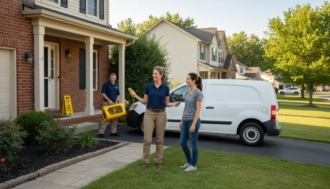 Residential water damage restoration in Canadensis, PA